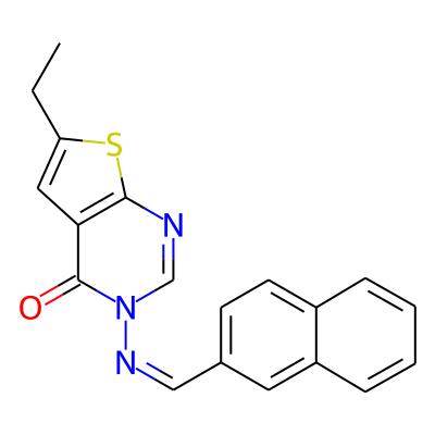 6-ethyl-3-[(Z)-naphthalen-2-ylmethylideneamino]thieno[2,3-d]pyrimidin-4-one