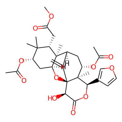 Methyl 2-[(1S,3S,5S,7S,8S,9R,11S,12S,13R,16S)-5,11-diacetyloxy-13-(furan-3-yl)-16-hydroxy-6,6,8,12-tetramethyl-17-methylidene-15-oxo-2,14-dioxatetracyclo[7.7.1.01,12.03,8]heptadecan-7-yl]acetate