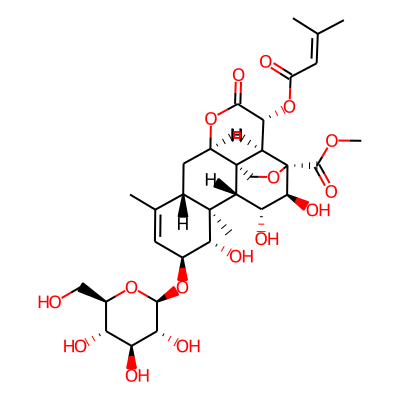 methyl (1R,2S,3R,6R,8S,11S,12S,13S,14R,15R,16S,17S)-12,15,16-trihydroxy-9,13-dimethyl-3-(3-methylbut-2-enoyloxy)-4-oxo-11-[(2R,3R,4S,5S,6R)-3,4,5-trihydroxy-6-(hydroxymethyl)oxan-2-yl]oxy-5,18-dioxape