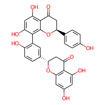 (2S)-8-[5-[(3,4-Dihydro-5,7-dihydroxy-4-oxo-2H-1-benzopyran)-2alpha-yl]-2-hydroxyphenyl]-2,3-dihydro-5,7-dihydroxy-2alpha-(4-hydroxyphenyl)-4H-1-benzopyran-4-one