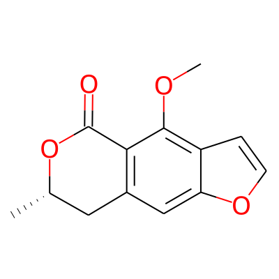 (7S)-4-methoxy-7-methyl-7,8-dihydrofuro[2,3-g]isochromen-5-one