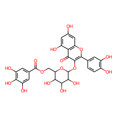 Quercetin 3-O-(6 inverted exclamation mark inverted exclamation mark-galloyl)-|A-D-glucopyranoside