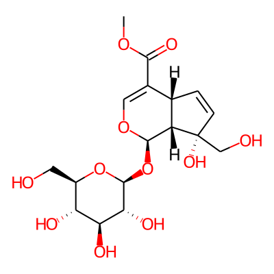 methyl (1R,4aR,7S,7aR)-7-hydroxy-7-(hydroxymethyl)-1-[(2S,3R,4S,5S,6R)-3,4,5-trihydroxy-6-(hydroxymethyl)oxan-2-yl]oxy-4a,7a-dihydro-1H-cyclopenta[c]pyran-4-carboxylate