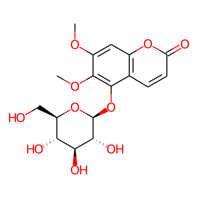 6,7-dimethoxy-5-[(2S,3R,4S,5S,6R)-3,4,5-trihydroxy-6-(hydroxymethyl)oxan-2-yl]oxychromen-2-one