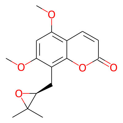 8-[[(2S)-3,3-Dimethyloxiran-2-yl]methyl]-5,7-dimethoxychromen-2-one