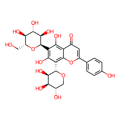 5,7-dihydroxy-2-(4-hydroxyphenyl)-6-[(2R,3R,4R,5S,6R)-3,4,5-trihydroxy-6-(hydroxymethyl)oxan-2-yl]-8-[(2S,3R,4S,5S)-3,4,5-trihydroxyoxan-2-yl]chromen-4-one