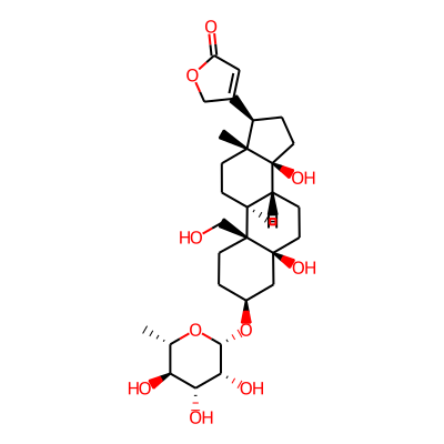 3-[(3S,5S,8R,9S,10R,13R,14S,17R)-5,14-dihydroxy-10-(hydroxymethyl)-13-methyl-3-[(2S,3R,4R,5R,6S)-3,4,5-trihydroxy-6-methyloxan-2-yl]oxy-2,3,4,6,7,8,9,11,12,15,16,17-dodecahydro-1H-cyclopenta[a]phenant