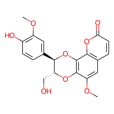 (2R,3R)-2-(4-hydroxy-3-methoxyphenyl)-3-(hydroxymethyl)-5-methoxy-2,3-dihydropyrano[3,2-h][1,4]benzodioxin-9-one