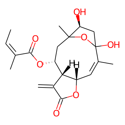 [(2Z,4S,8R,9R,12S)-1,12-dihydroxy-2,11-dimethyl-7-methylidene-6-oxo-5,14-dioxatricyclo[9.2.1.04,8]tetradec-2-en-9-yl] (Z)-2-methylbut-2-enoate