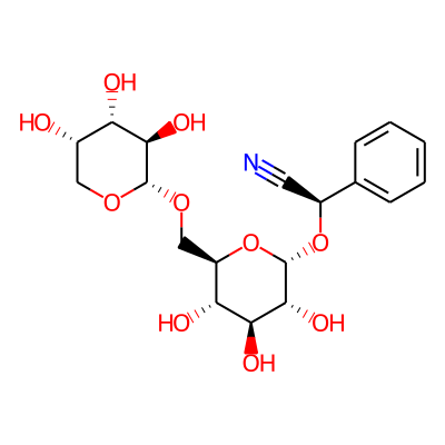 Benzeneacetonitrile, alpha-((6-O-alpha-L-arabinopyranosyl-beta-D-glucopyranosyl)oxy)-, (R)-