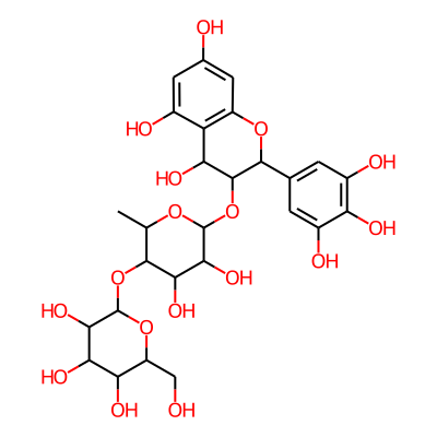 alpha-L-Mannopyranoside, 3,4-dihydro-4,5,7-trihydroxy-2-(3,4,5-trihydroxyphenyl)-2H-1-benzopyran-3-yl 6-deoxy-4-O-beta-D-glucopyranosyl-