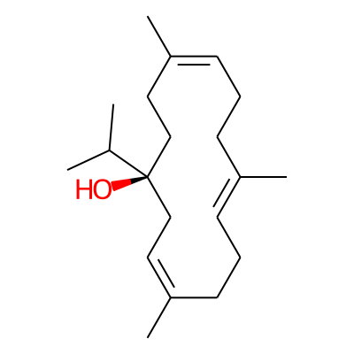 (1S,3Z,7E,11Z)-1-isopropyl-4,8,12-trimethyl-cyclotetradeca-3,7,11-trien-1-ol