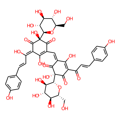 (2R,6Z)-6-[[(3Z,5S)-2,5-dihydroxy-3-[(E)-1-hydroxy-3-(4-hydroxyphenyl)prop-2-enylidene]-4,6-dioxo-5-[(2R,3R,4S,5S,6R)-3,4,5-trihydroxy-6-(hydroxymethyl)oxan-2-yl]cyclohexen-1-yl]methylidene]-2,5-dihyd