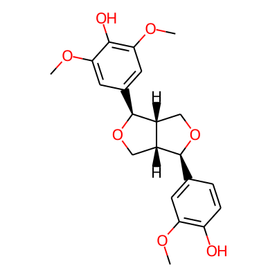 4-[(3R,3aS,6R,6aS)-3-(4-hydroxy-3-methoxyphenyl)-1,3,3a,4,6,6a-hexahydrofuro[3,4-c]furan-6-yl]-2,6-dimethoxyphenol