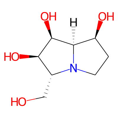 (1S,2R,3R,7S,8R)-3-(hydroxymethyl)-2,3,5,6,7,8-hexahydro-1H-pyrrolizine-1,2,7-triol