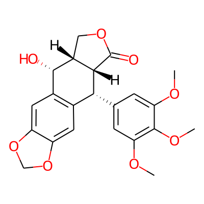 (5R,5aS,8aR,9R)-5-hydroxy-9-(3,4,5-trimethoxyphenyl)-5a,6,8a,9-tetrahydro-5H-isobenzofuro[5,6-f][1,3]benzodioxol-8-one