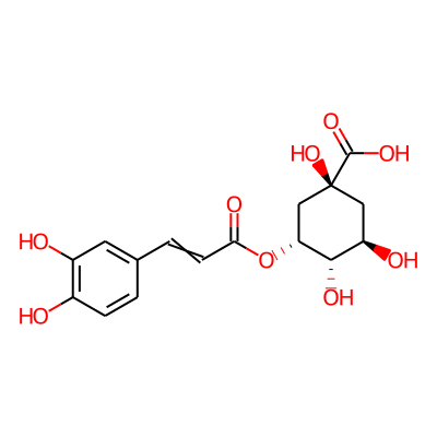Cyclohexanecarboxylic acid, 3-[[3-(3,4-dihydroxyphenyl)-1-oxo-2-propenyl]oxy]-1,4,5-trihydroxy-, (1S,3R,4S,5R)-