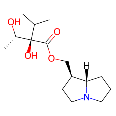 Butanoic acid, 2,3-dihydroxy-2-(1-methylethyl)-, ((1R,7aS)-hexahydro-1H-pyrrolizin-1-yl)methyl ester, (2R,3S)-