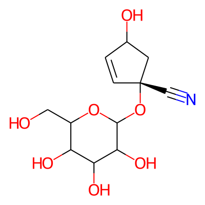 (1S)-4-hydroxy-1-[3,4,5-trihydroxy-6-(hydroxymethyl)oxan-2-yl]oxycyclopent-2-ene-1-carbonitrile