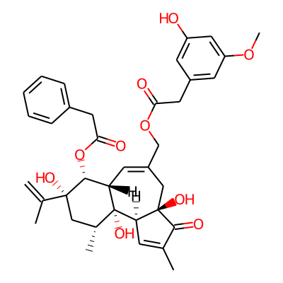 [(3Ar,6as,7r,8r,10r,10ar,10bs)-3a,8,10a-trihydroxy-2,10-dimethyl-3-oxo-7-[(phenylacetyl)oxy]-8-(prop-1-en-2-yl)-3,3a,4,6a,7,8,9,10,10a,10b-decahydrobenzo[e]azulen-5-yl]methyl(3-hydroxy-5-methoxyphenyl