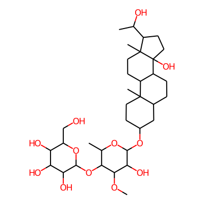 14,20-Dihydroxypregnan-3-yl 6-deoxy-4-o-hexopyranosyl-3-o-methylhexopyranoside