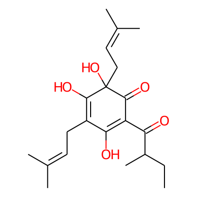 3,5,6-Trihydroxy-2-(2-methylbutanoyl)-4,6-bis(3-methylbut-2-enyl)cyclohexa-2,4-dien-1-one