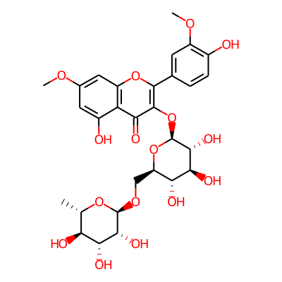 5-hydroxy-2-(4-hydroxy-3-methoxyphenyl)-7-methoxy-3-[(2S,3R,4S,5S,6R)-3,4,5-trihydroxy-6-[[(2R,3R,4R,5R,6S)-3,4,5-trihydroxy-6-methyloxan-2-yl]oxymethyl]oxan-2-yl]oxychromen-4-one
