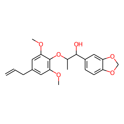 2-(4-Allyl-2,6-dimethoxyphenoxy)-1-(3,4-methylenedioxyphenyl)-1-propanol