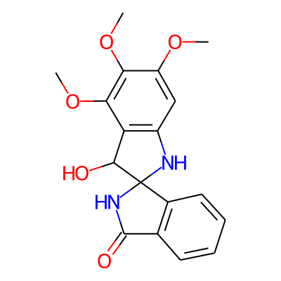 3-Hydroxy-4,5,6-trimethoxyspiro[1H-indole-2(3H),1'(3'H)-[2H]isoindole]-3'-one
