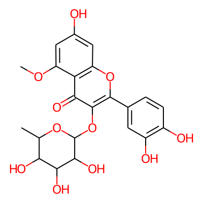 2-(3,4-Dihydroxyphenyl)-7-hydroxy-5-methoxy-3-(3,4,5-trihydroxy-6-methyloxan-2-yl)oxychromen-4-one