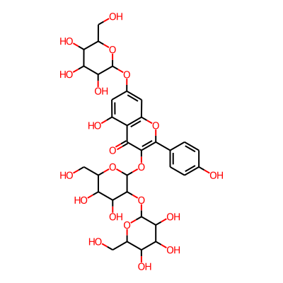 Kaempferol 3-sophoroside 7-glucoside