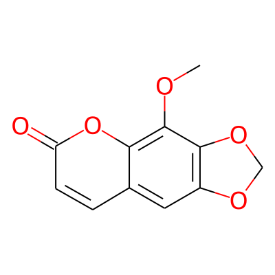 8-Methoxy-6,7-methylenedioxycoumarin