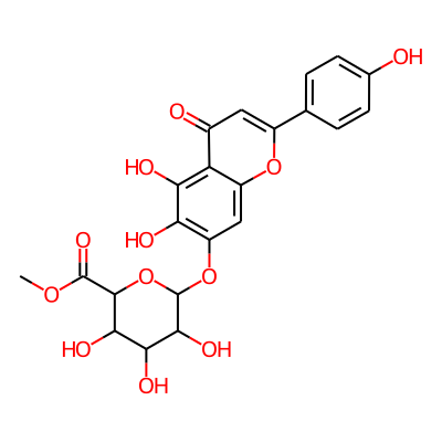 methyl (2S,3S,4S,5R,6S)-6-((5,6-dihydroxy-2-(4-hydroxyphenyl)-4-oxo-4H-chromen-7-yl)oxy)-3,4,5-trihydroxytetrahydro-2H-pyran-2-carboxylate