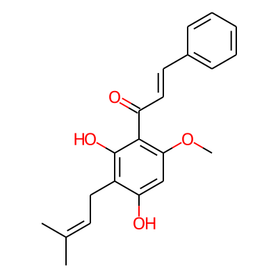 2',4'-Dihydroxy-6'-methoxy-3'-prenylchalcone