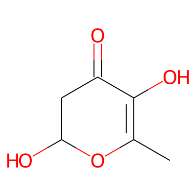 4H-Pyran-4-one, 2,3-dihydro-2,5-dihydroxy-6-methyl-