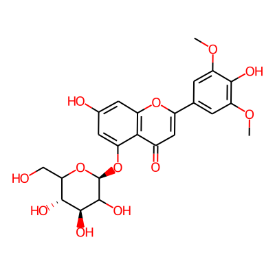 7-hydroxy-2-(4-hydroxy-3,5-dimethoxyphenyl)-5-[(2S,4S,5S)-3,4,5-trihydroxy-6-(hydroxymethyl)oxan-2-yl]oxychromen-4-one