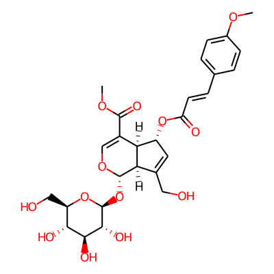 E-6-O-p-methoxycinnamoyl scandoside methyl ester