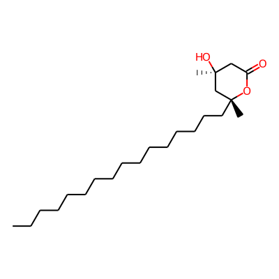 (4R,6R)-6-hexadecyl-4-hydroxy-4,6-dimethyl-tetrahydropyran-2-one