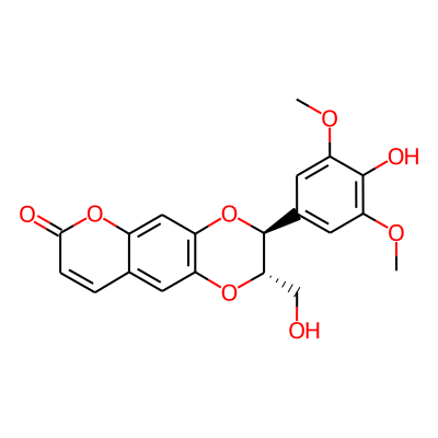 (2S,3S)-3-(4-Hydroxy-3,5-dimethoxyphenyl)-2-(hydroxymethyl)-2,3-dihydropyrano[3,2-g][1,4]benzodioxin-7-one