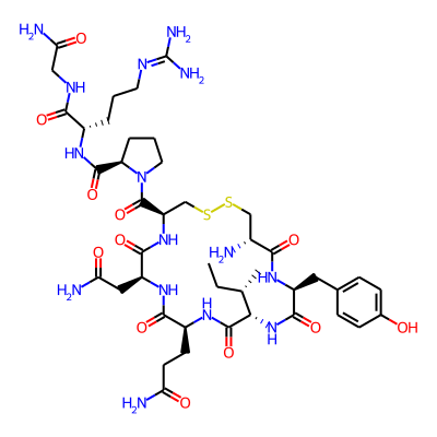 H-D-Cys(1)-Tyr-Ile-Gln-Asn-D-Cys(1)-D-Pro-Arg-Gly-NH2