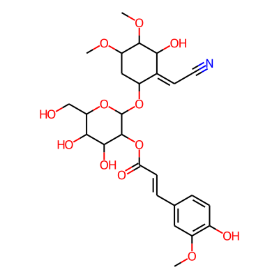 [2-[(2E)-2-(cyanomethylidene)-3-hydroxy-4,5-dimethoxycyclohexyl]oxy-4,5-dihydroxy-6-(hydroxymethyl)oxan-3-yl] (E)-3-(4-hydroxy-3-methoxyphenyl)prop-2-enoate