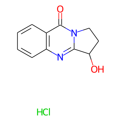 2,3-Dihydro-3-hydroxypyrrolo(2,1-b)quinazolin-9(1H)-one hydrochloride