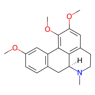 4H-Dibenzo(de,g)quinoline, 5,6,6a,7-tetrahydro-1,2,10-trimethoxy-6-methyl-, (S)-