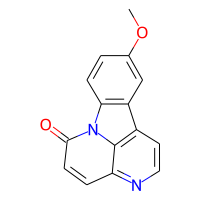 6H-Indolo(3,2,1-de)(1,5)naphthyridin-6-one, 10-methoxy-