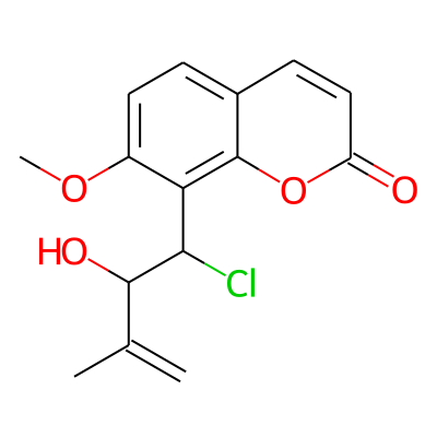 8-(1-Chloro-2-hydroxy-3-methylbut-3-enyl)-7-methoxycoumarin