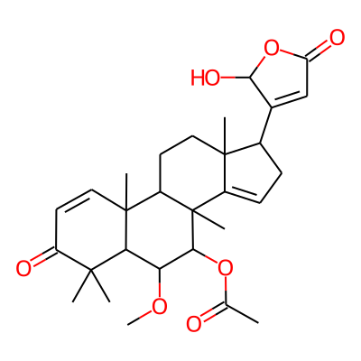 7-(Acetyloxy)-21-hydroxy-6-methoxy-4,4,8-trimethyl-3-oxocarda-1,14,20(22)-trienolide