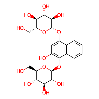 (2R,3S,4S,5R,6S)-2-(hydroxymethyl)-6-[3-hydroxy-4-[(2S,3R,4S,5S,6R)-3,4,5-trihydroxy-6-(hydroxymethyl)oxan-2-yl]oxynaphthalen-1-yl]oxyoxane-3,4,5-triol