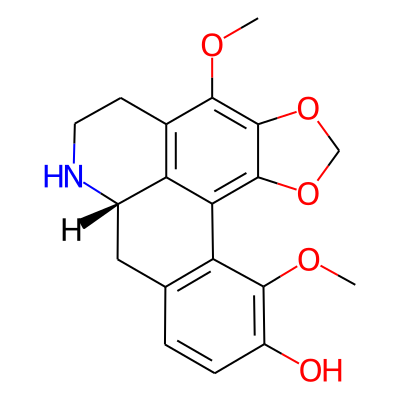 5H-1,3-benzodioxolo(6,5,4-de)benzo(g)quinolin-11-ol, 6,7,7a,8-tetrahydro-4,12-dimethoxy-, (7aS)-