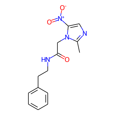 2-(2-Methyl-5-nitro-1H-imidazol-1-yl)-N-(2-phenylethyl)acetamide