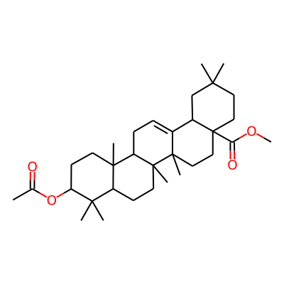 Olean-12-en-28-oic acid, 3beta-hydroxy-, methyl ester, acetate